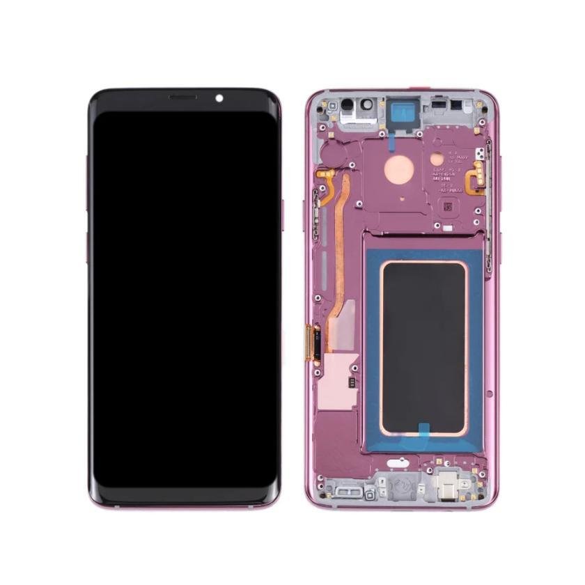 Pantalla Samsung Galaxy S9 Plus G965 Lila con marco Original Completa SERVICE PACK