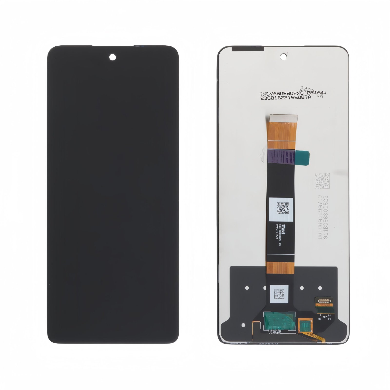 Pantalla TCL 40 Nxtpaper 4G (T612B) FLEX 6809-3/TCL 50 SE Negra Completa LCD + Táctil EXCELLET (Pantalla Matte)