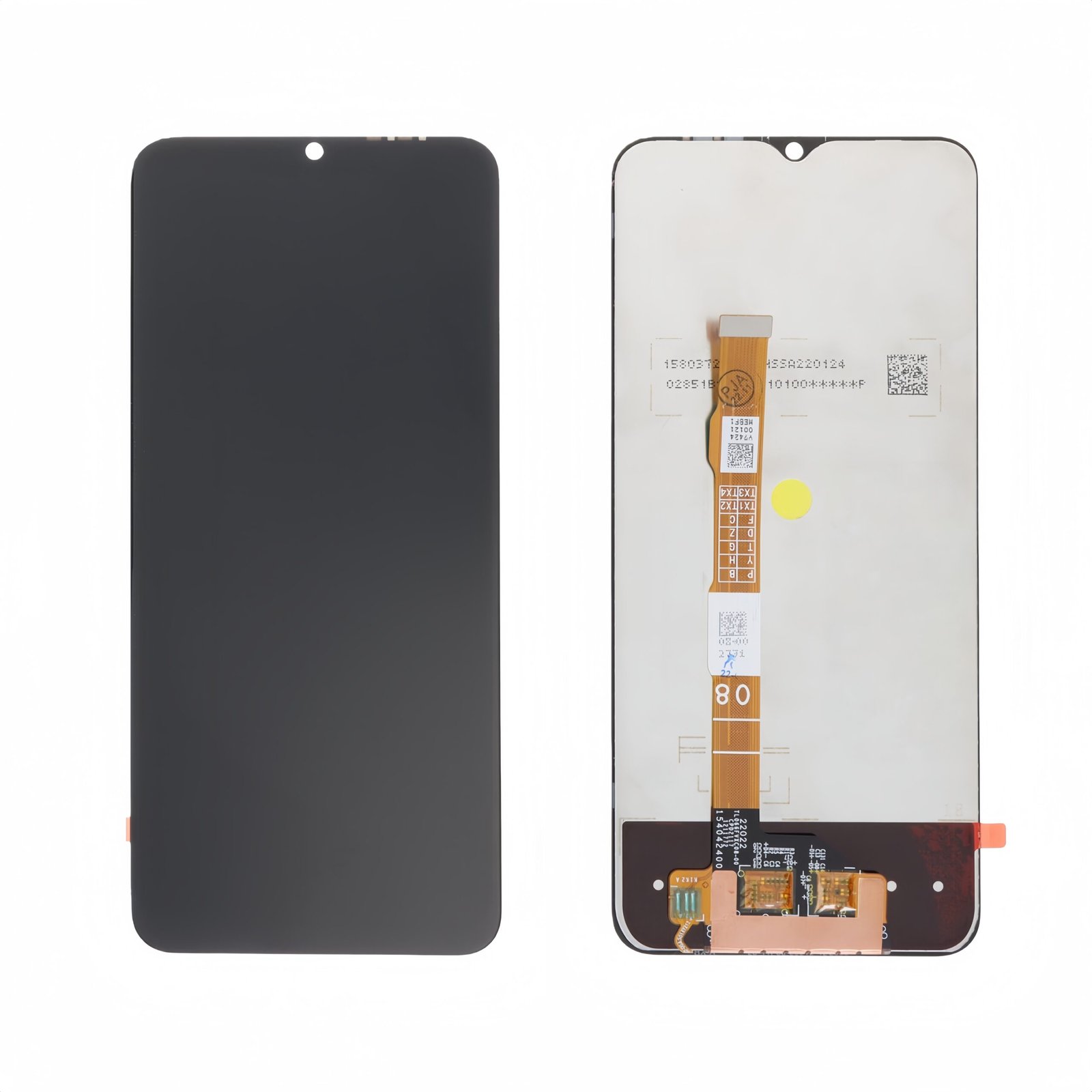 Pantalla Vivo Y76 5G (V2124)/Y76S 5G (V2156A)/Y74/Y74S (V2009A)/Y55S/Y35 (V2205)/Y33S (V2109)/sin marco Negra Completa LCD + Táctil (FLEX 08)