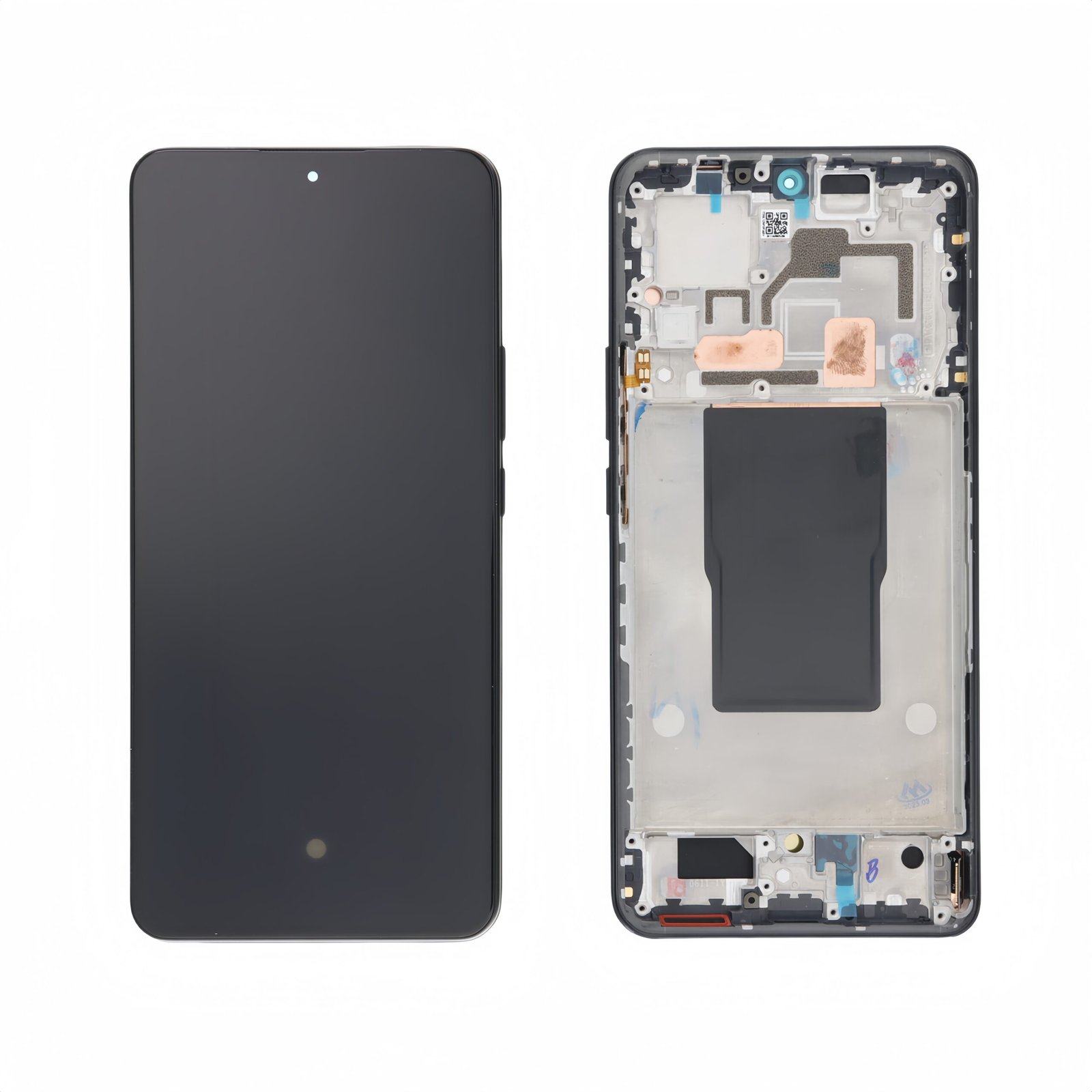 Pantalla Xiaomi Mi 12T/Xiaomi Mi 12T Pro (2022) con marco Negro LCD + Táctil Completo SERVICE PACK