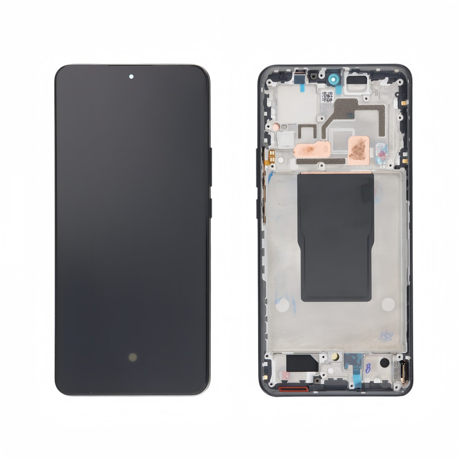 Pantalla Xiaomi Mi 12T/Xiaomi Mi 12T Pro (2022) con marco Plateado LCD + Táctil Completo SERVICE PACK