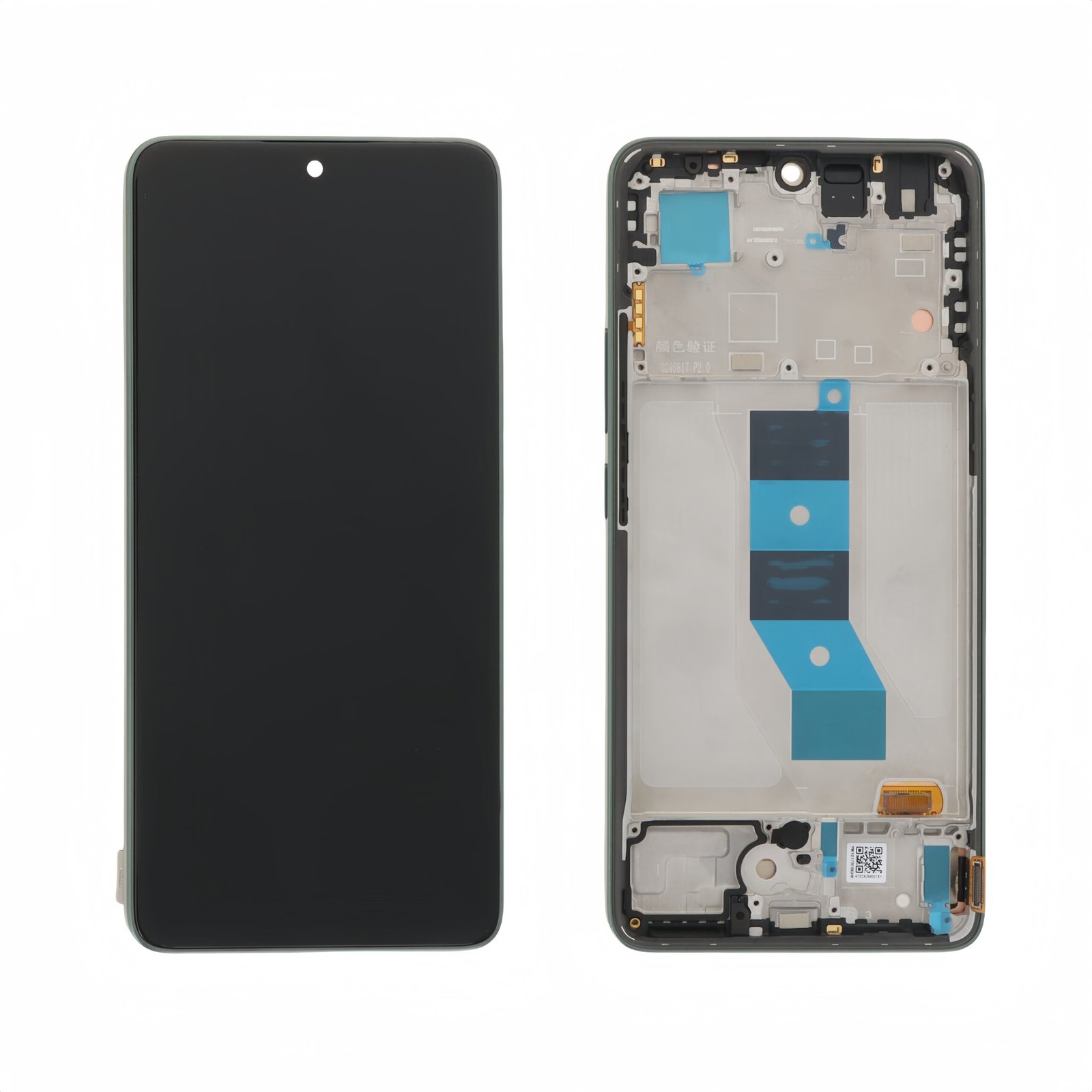 Pantalla Xiaomi Poco M7 Pro 5G 2024 Verde con marco SERVICE PACK
