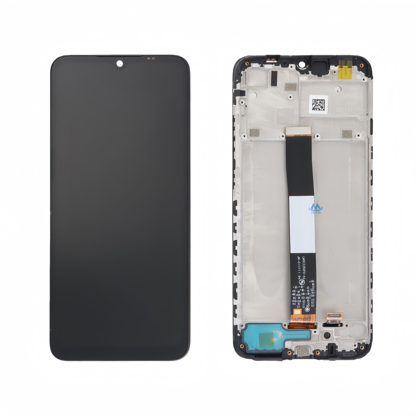 Pantalla Xiaomi Redmi 9A/9C Negra con marco Completa LCD + Táctil SERVICE PACK