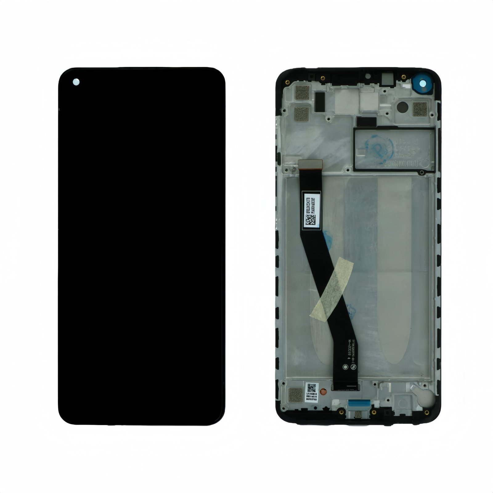 Pantalla Xiaomi Redmi Note 9 Negra con marco Completa LCD + Táctil