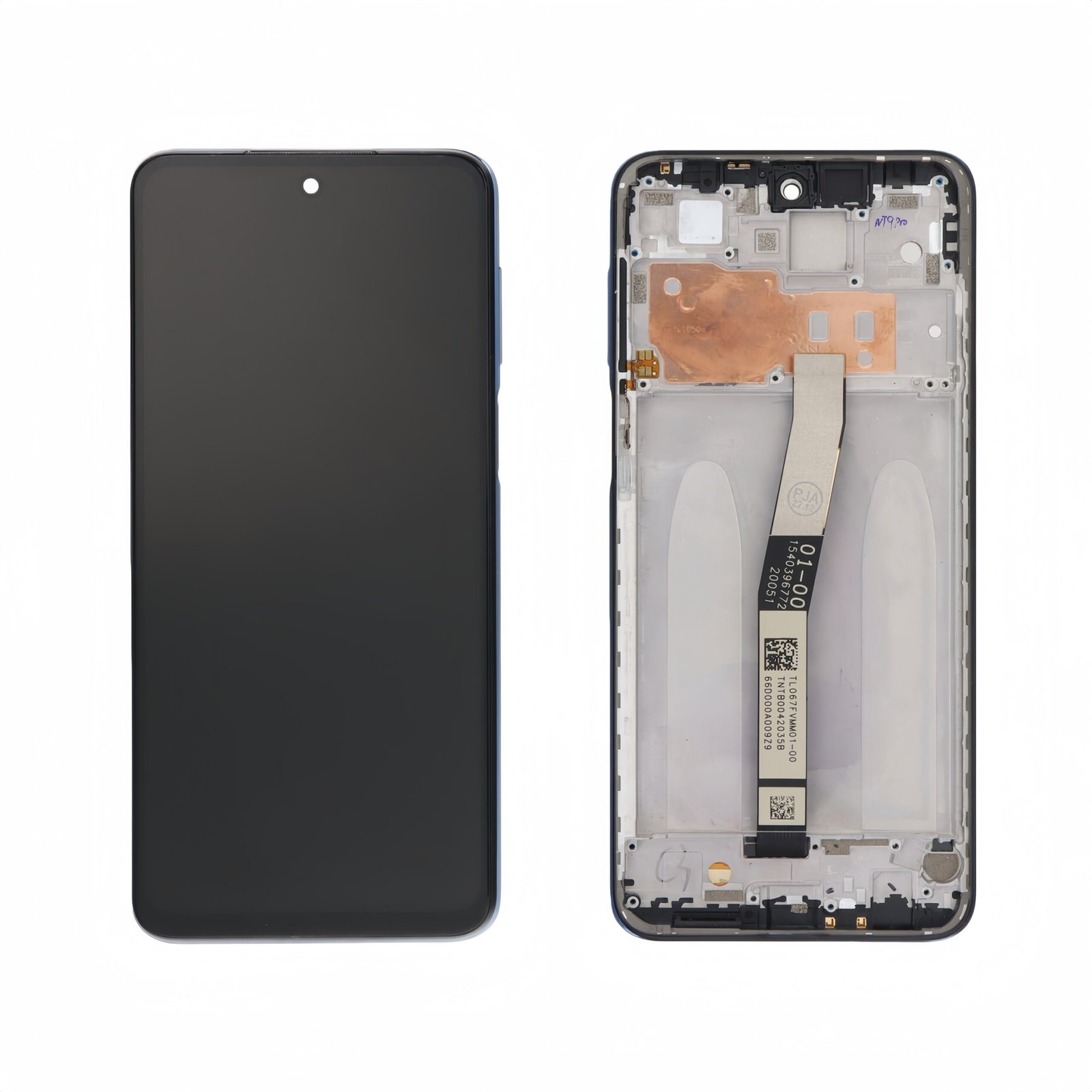 Pantalla Xiaomi Redmi Note 9S/Note 9 Pro Negra con marco Completa LCD + Táctil
