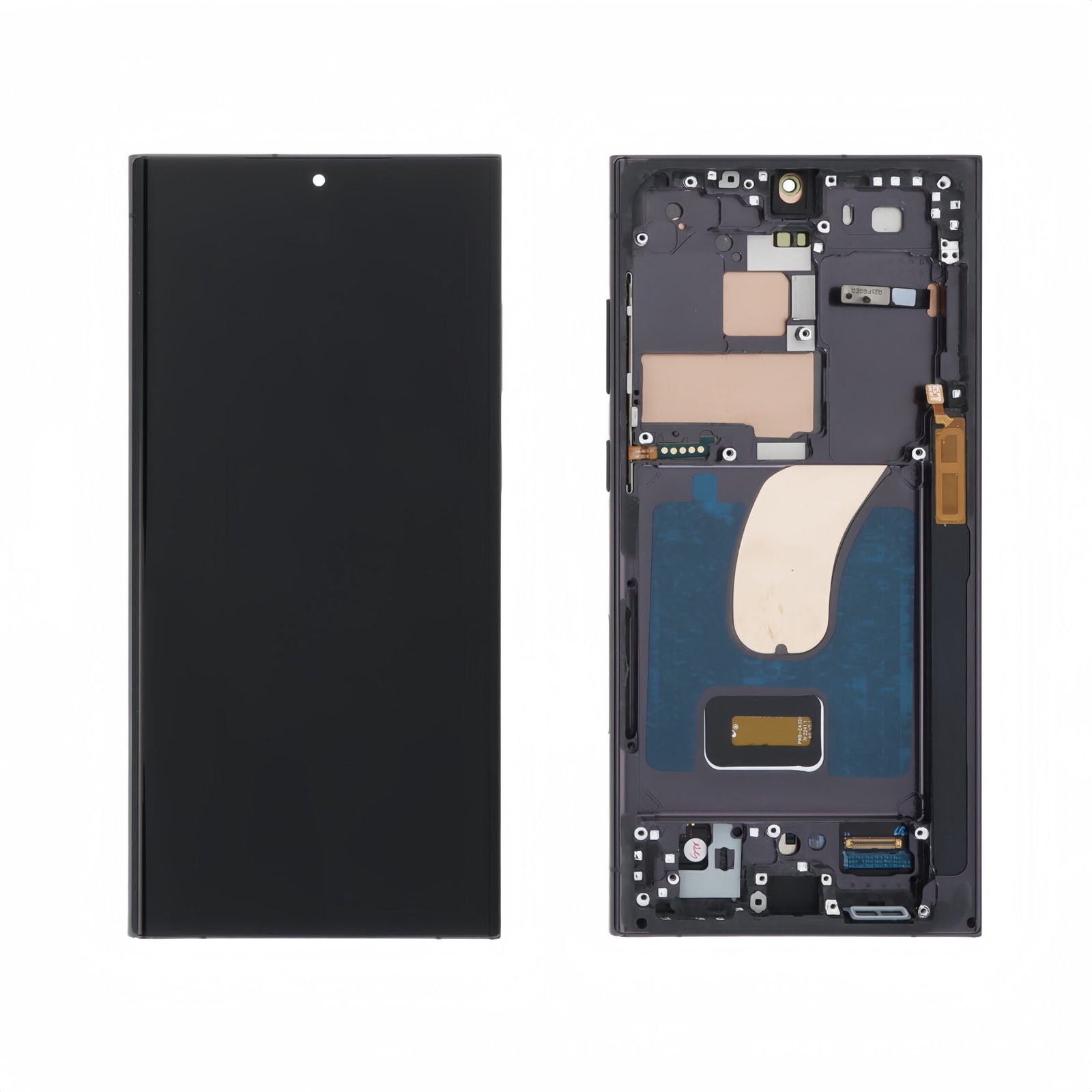 "Pre-Assembled Frame" Pantalla Samsung Galaxy S23 Ultra (SM-S981B) con marco Negro LCD + Táctil Completo SERVICE PACK (Marco Premontado)