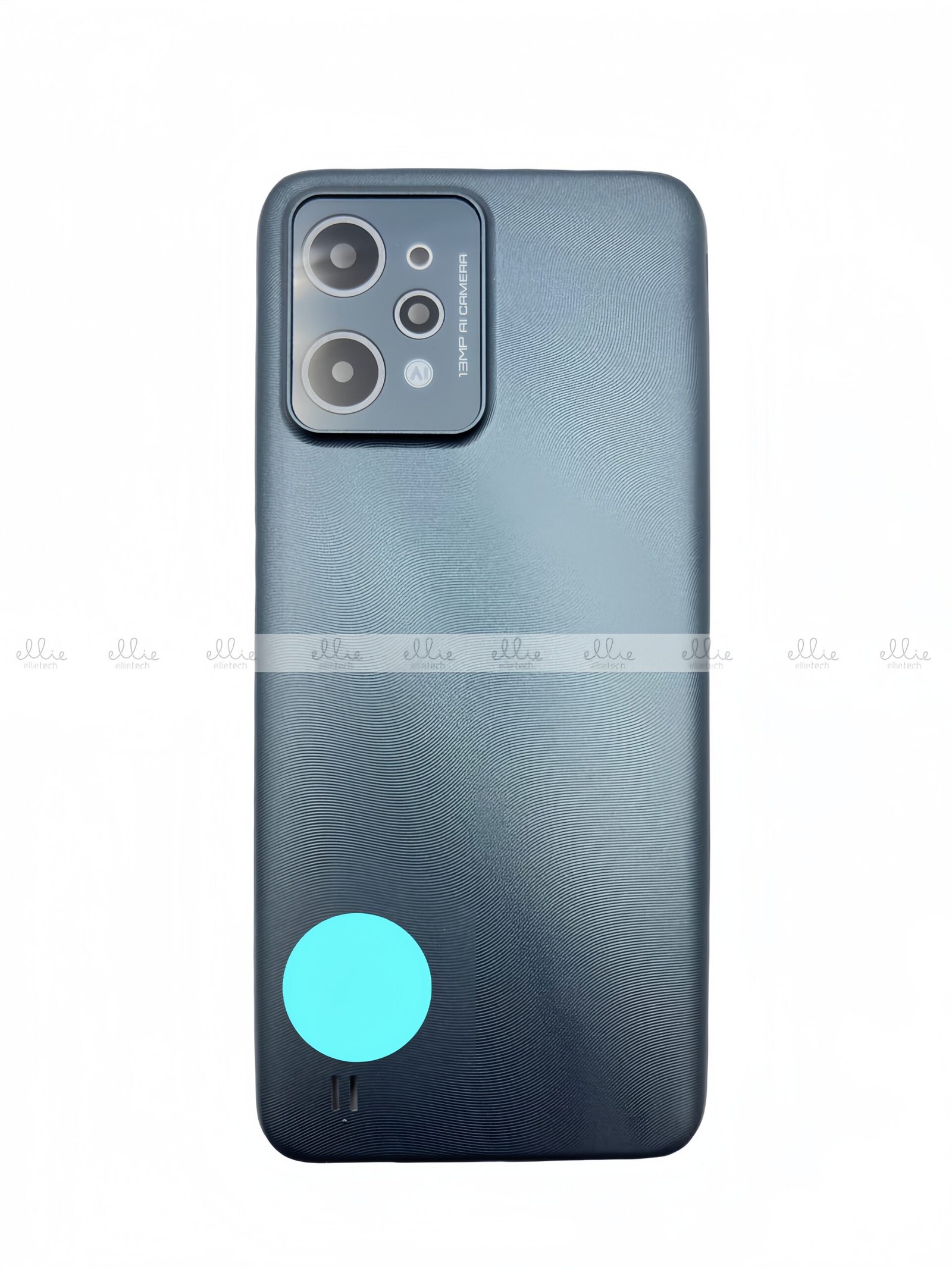 Tapa trasera para Realme C31 Verde/Negro con Lente