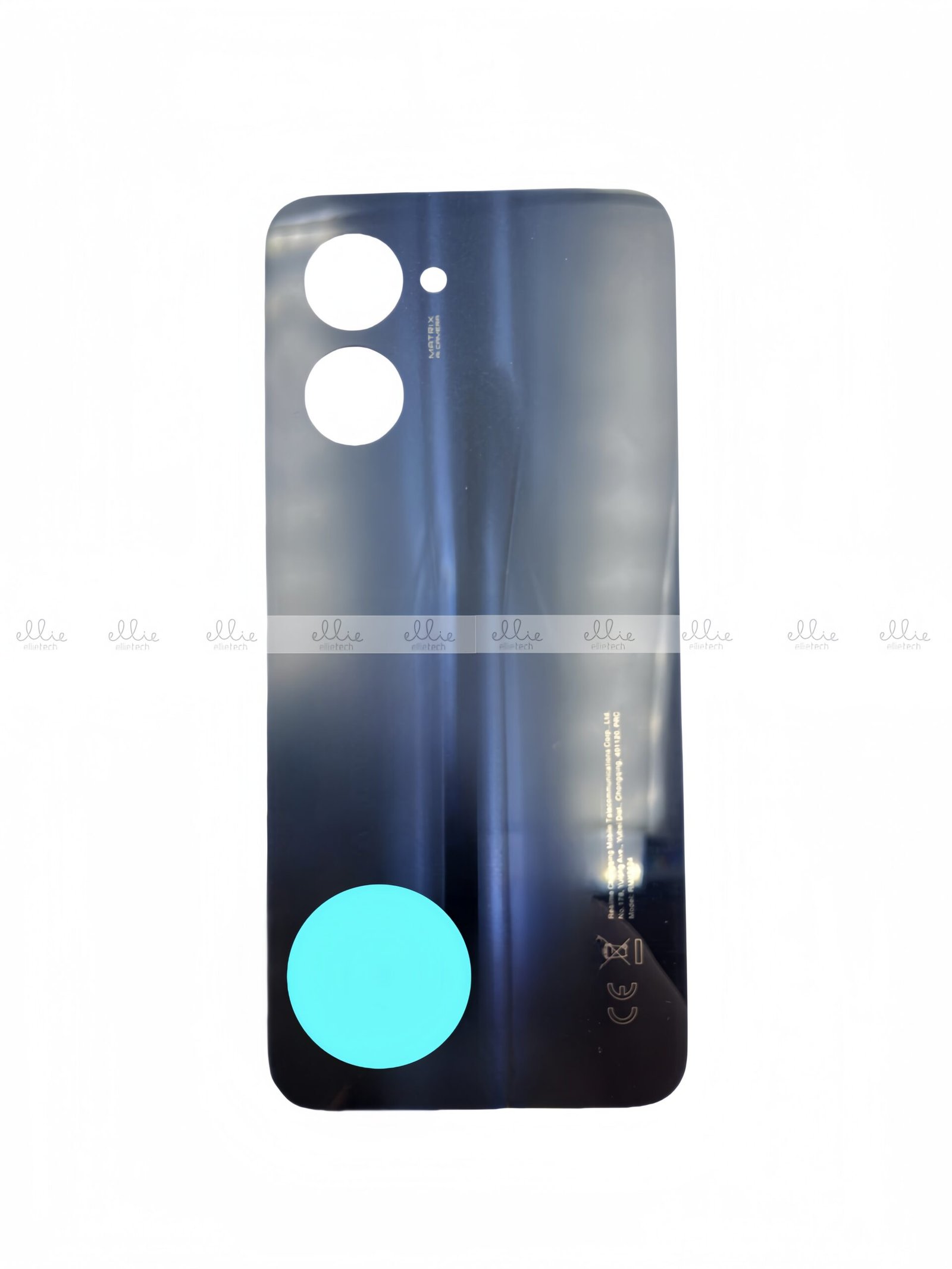 Tapa trasera para Realme C33 - negro