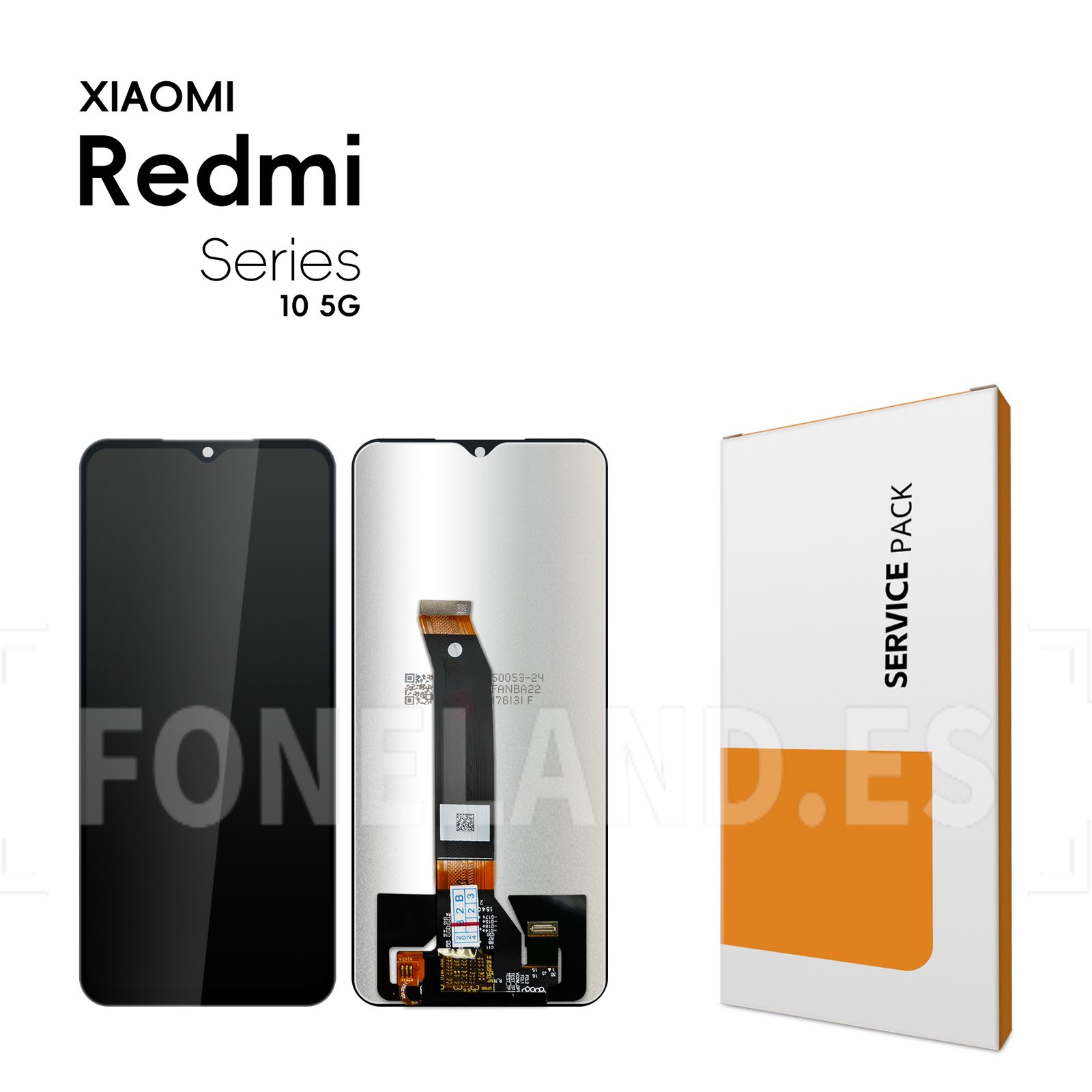 Pantalla Xiaomi Poco M4 5G (22041219PG)/Poco M5 4G (22071219CG)/Xiaomi Redmi 10 5G (22041219G, 22041219NY)/Note 11E 5G 2022 (22041219C) Negra sin marco SERVICE PACK