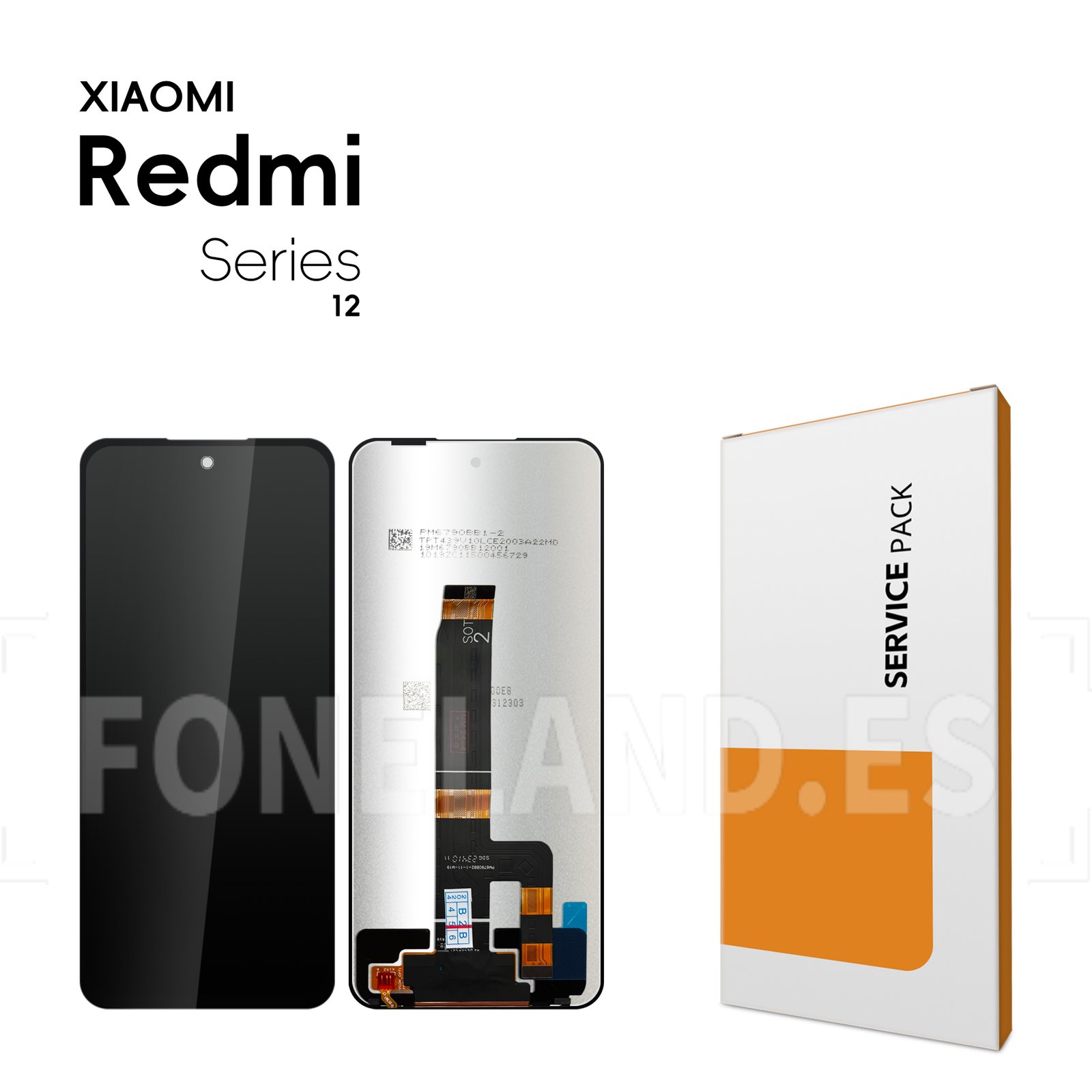 Pantalla Xiaomi Redmi 13 4G (2404ARN45A, 24040RN64Y) Negro sin marco LCD + Táctil Completa SERVICE PACK