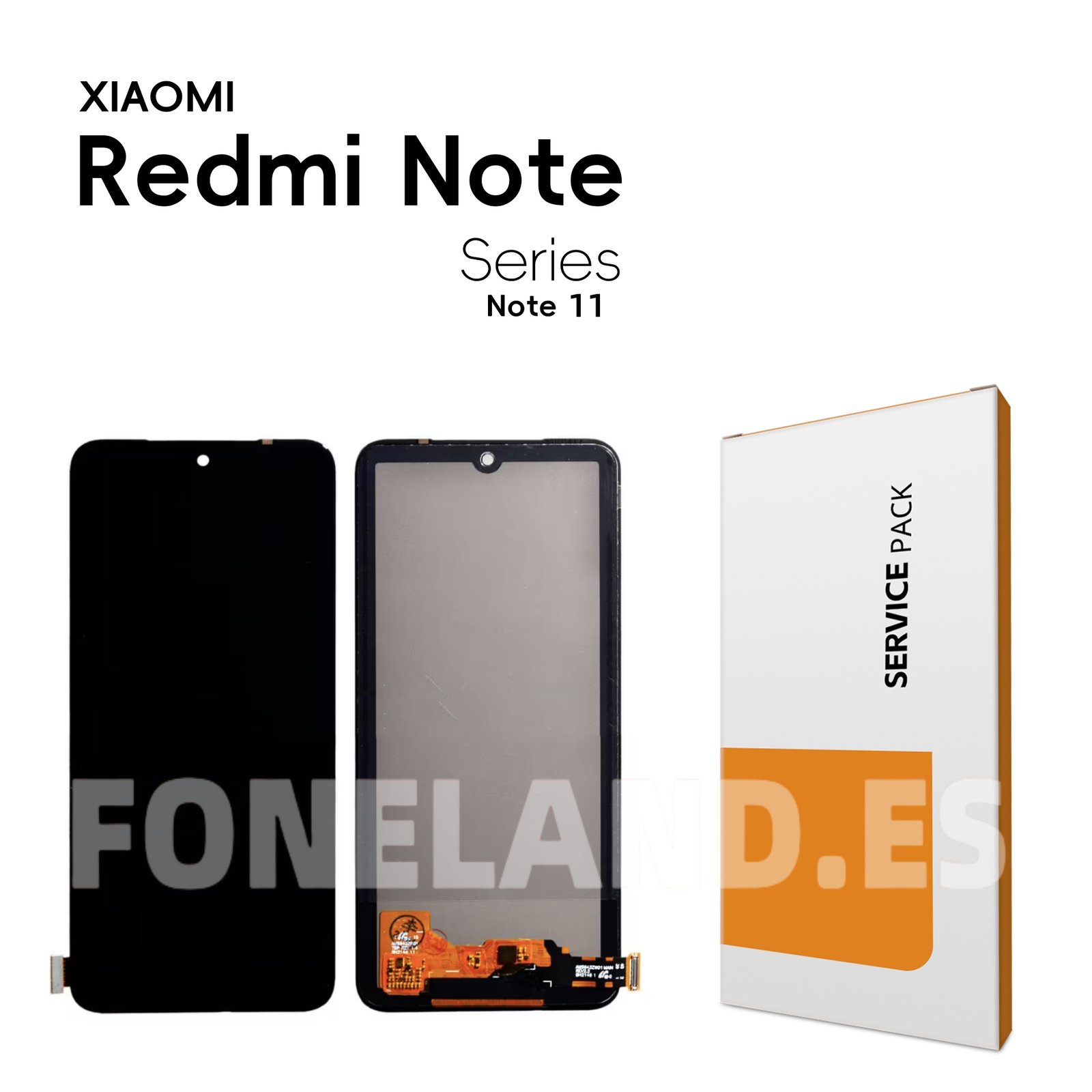 Pantalla «OLED COG» Xiaomi Redmi Note 11 (2201117TG, 2201117TI, 2201117TY, 2201117TL)/Xiaomi Redmi Note 11S (2201117SG, 2201117SI, 2201117SY, 2201117SL)/Xiaomi Redmi Note 12S (2303CRA44A, 23030RAC7Y, 2303ERA42L)/Xiaomi Poco M4 Pro 4G (MZB0B5VIN, 2201117PI, 2201117PG) Negra Completa Táctil + LCD *BORDE MAS ANCHO