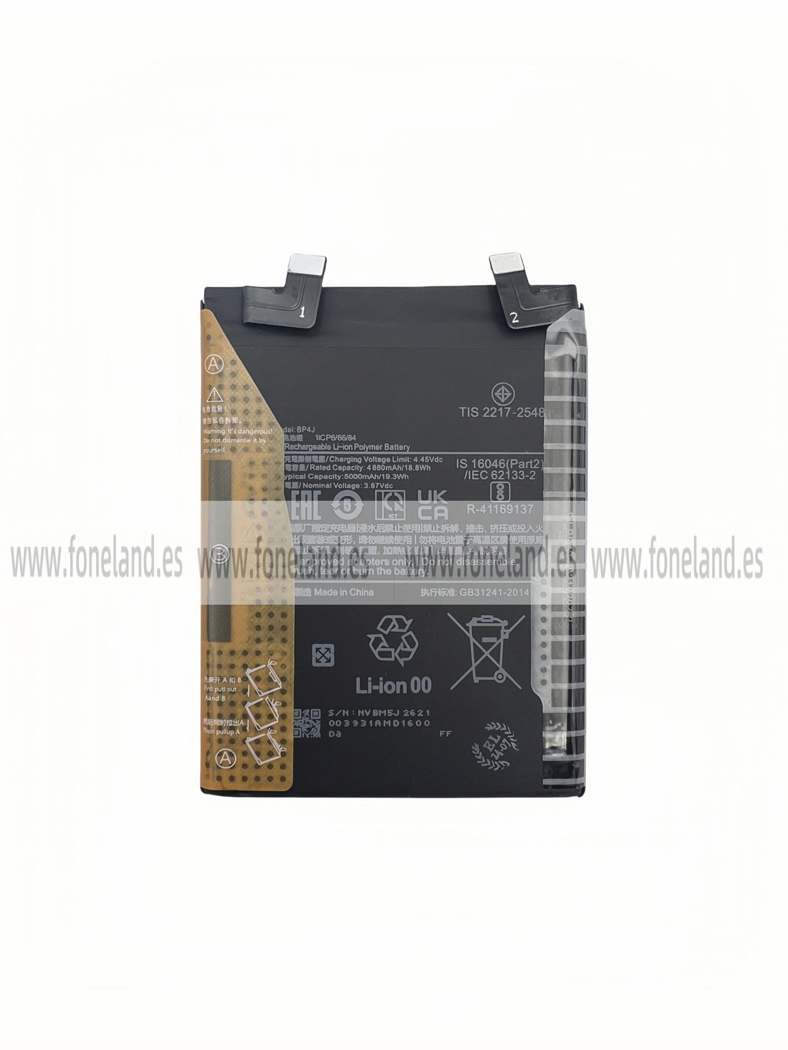 Batería para Xiaomi Redmi Note 12 Pro Plus 5G BP4J