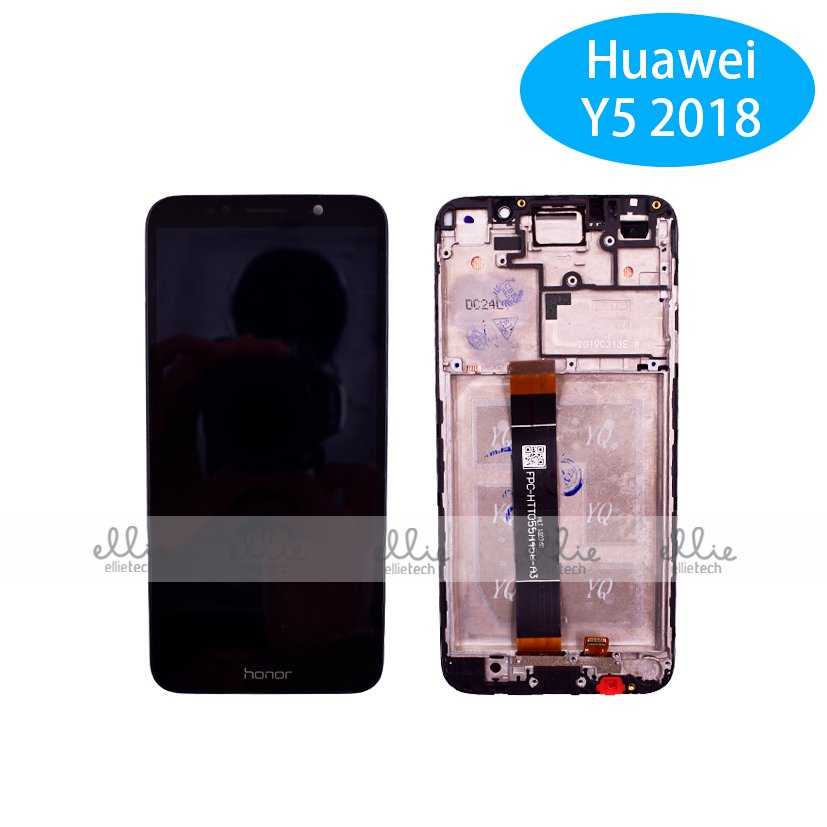Original Pantalla Huawei Y5 2018/Honor 7S Negra con marco Completa LCD + Táctil
