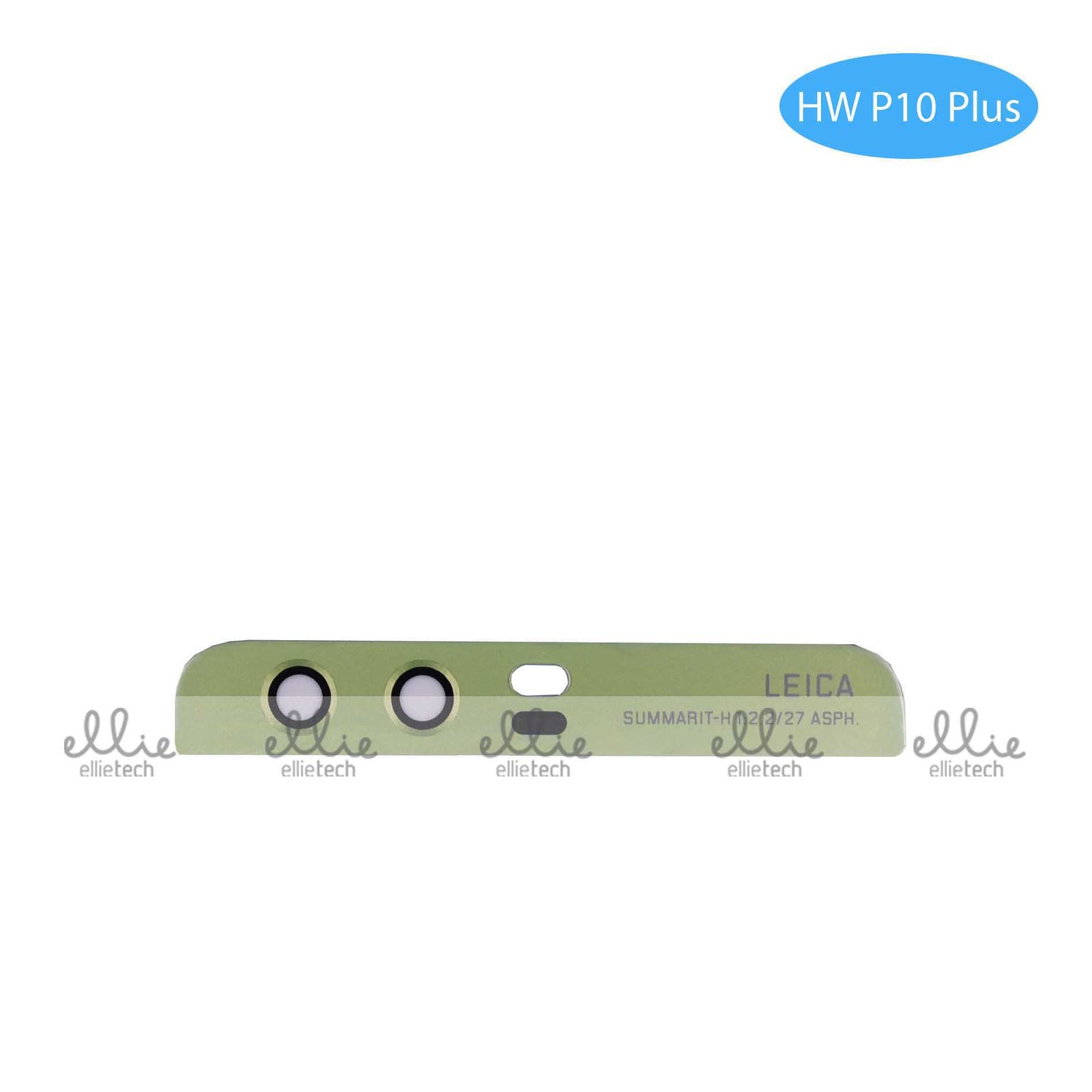 Lente de cristal de cámara para Huawei P10 Plus Verde con pegatina Cámara