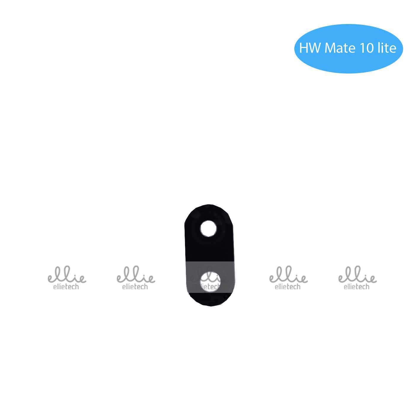 Lente de cristal de cámara para Huawei Mate 10 Lite Negro con pegatina Cámara