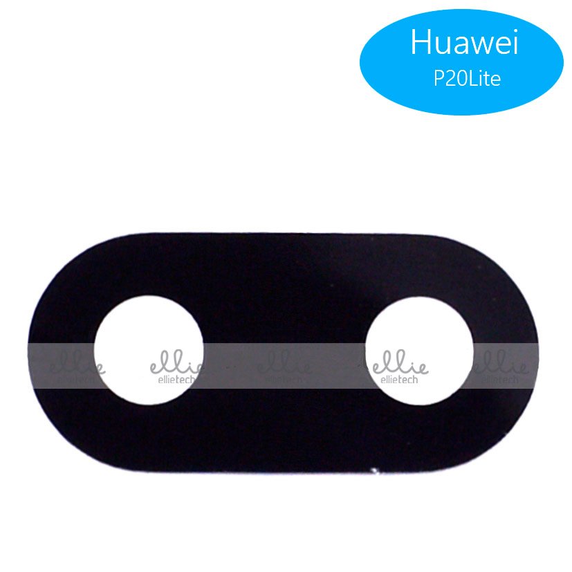 Lente de cristal de cámara para Huawei P20 Lite - negro