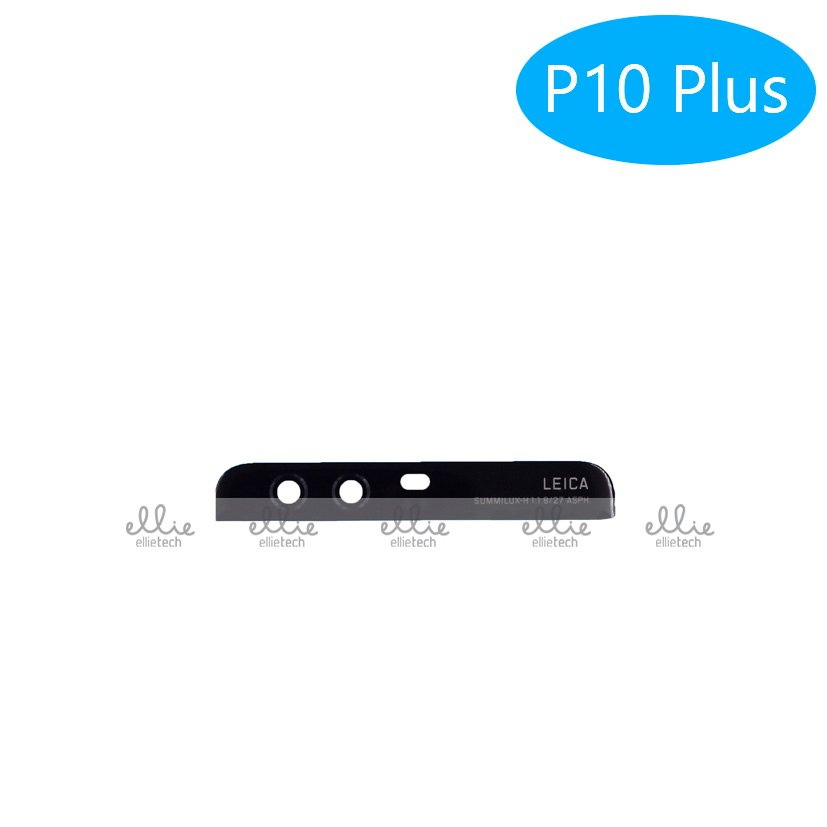 Lente de cristal de cámara para Huawei P10 Plus Negro con pegatina Cámara