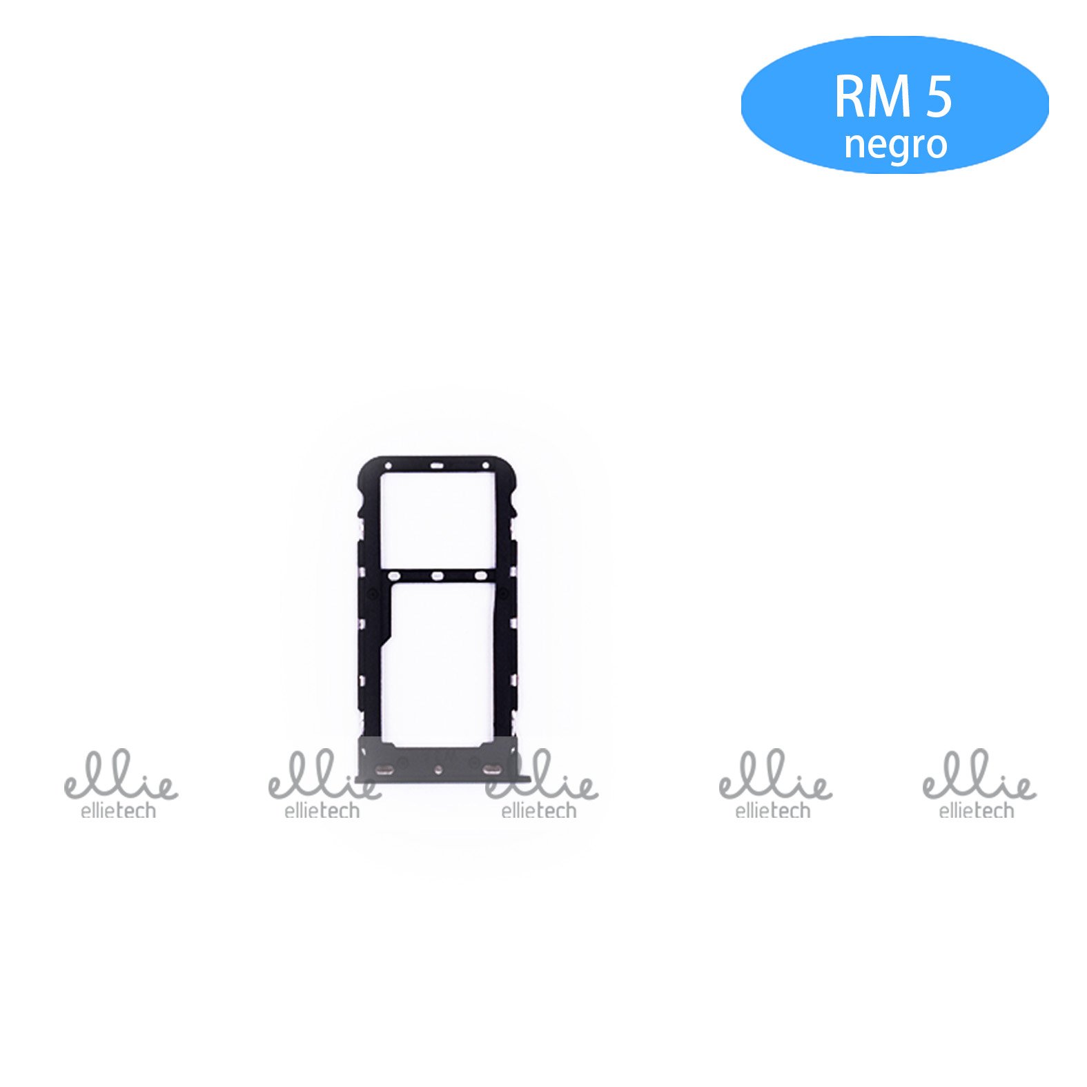 Bandeja de SIM para Xiaomi Redmi 5 - negro