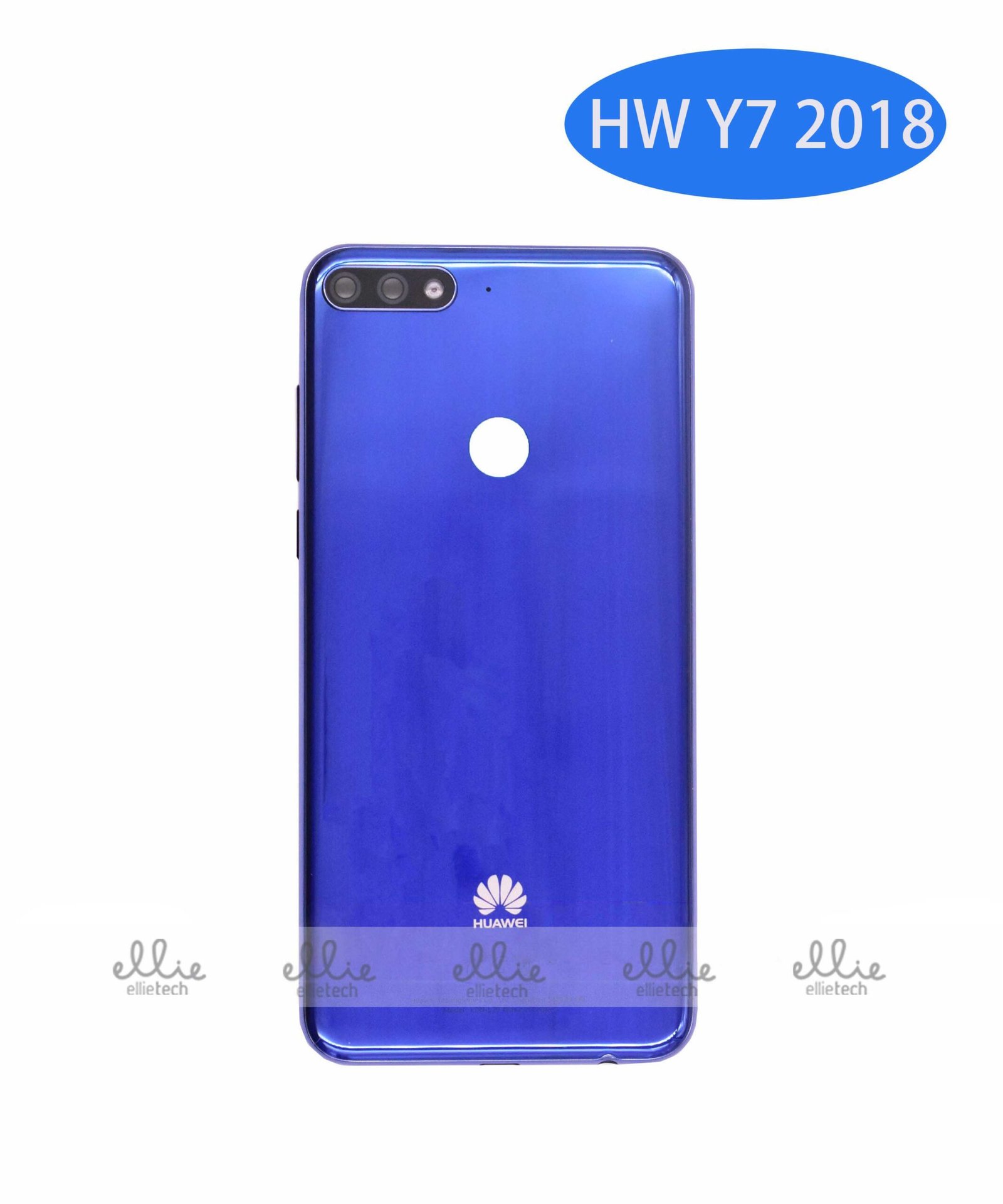 Tapa trasera Huawei Enjoy 8/Y7 2018 Negra Con Lente ORI