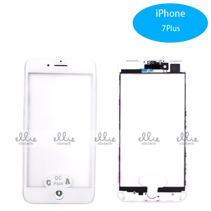 Pantalla Cristal + Marco Lateral con Pegamento para iPhone 7 Plus Blanco Original
