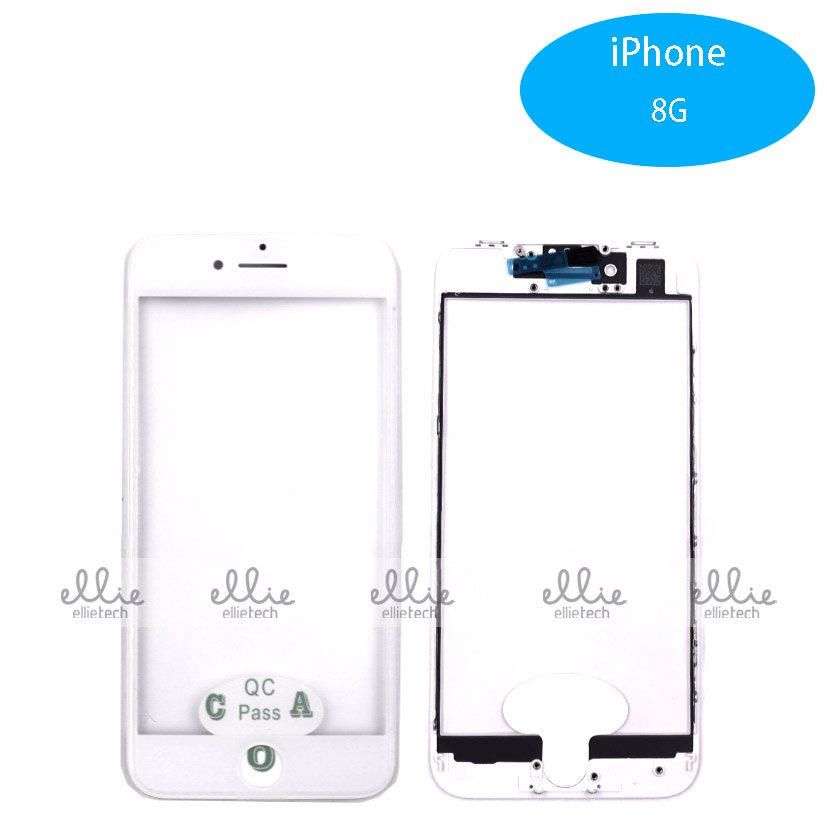 Pantalla Cristal + Marco Lateral con Pegamento para iPhone 8G/iPhone SE 2020 Blanco Original