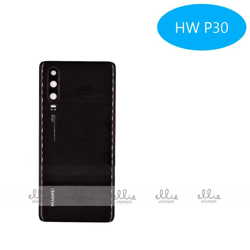 Tapa trasera Huawei P30 Negra Con Lente Original