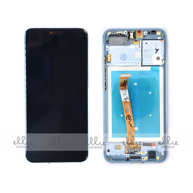 Original Pantalla Huawei Honor 10 Gris con marco Completa LCD + Táctil