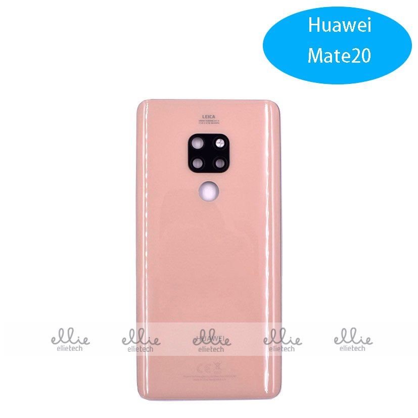Tapa trasera con lente de cristal para Huawei Mate 20 - rosa