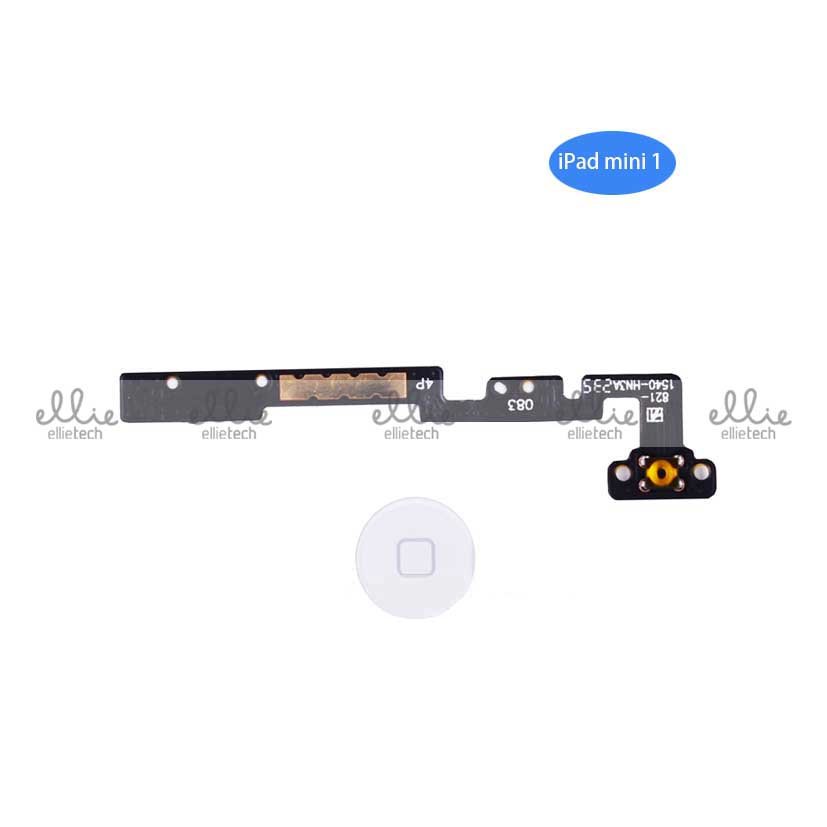Cable flex de Home para iPad Mini 1 A1432 A1454 - A1455 - blanco