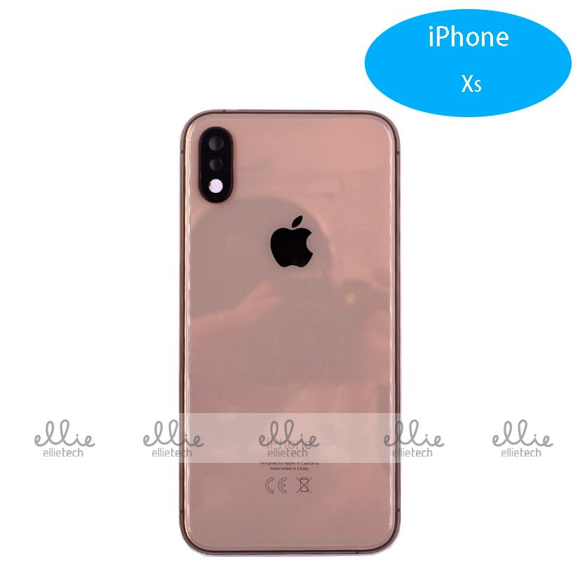 Tapa Chasis Con Bandeja iPhone XS Dorado Sin Recambios