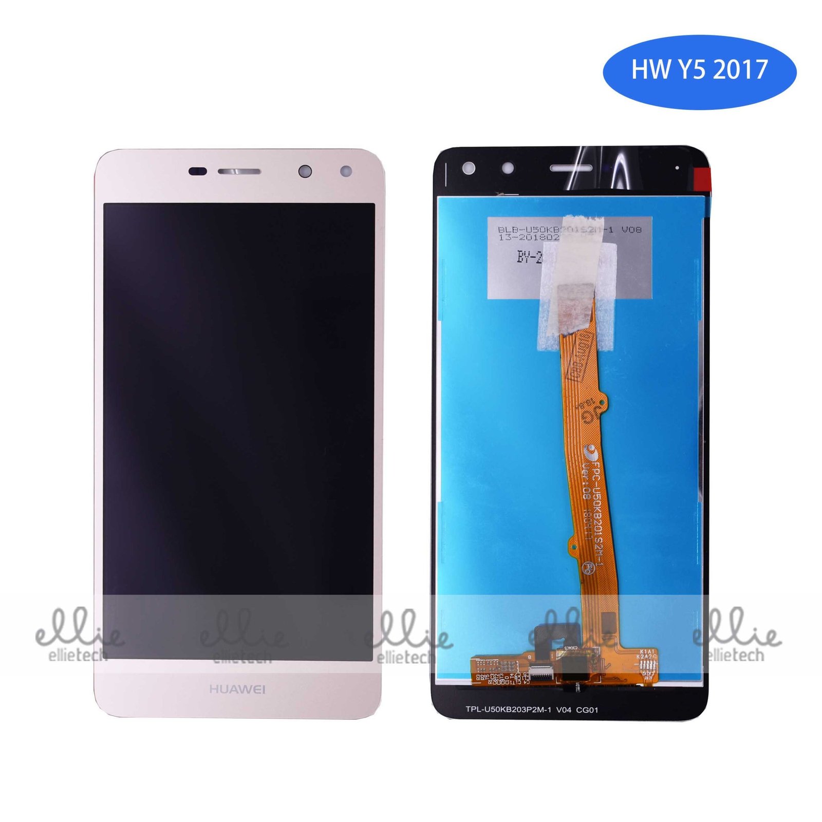 Original Pantalla Huawei Y6 2017/Y5 2017 Dorada Completa LCD + Táctil