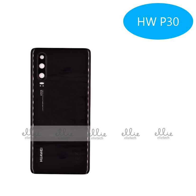 Tapa trasera Huawei P30 Negra Con Lente