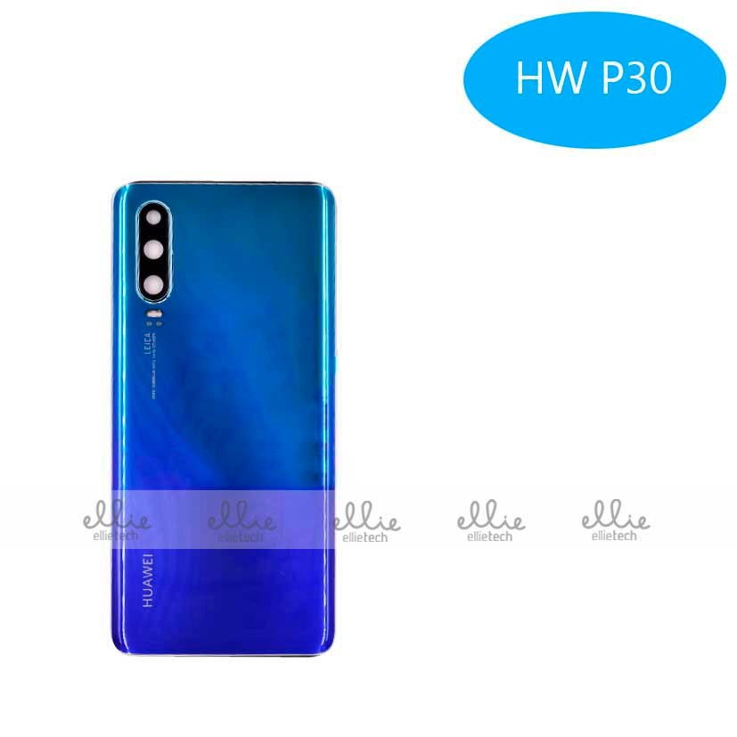 Tapa trasera Huawei P30 Azul Aurora Con Lente