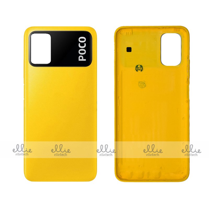 Tapa trasera para Xiaomi Poco M3 - amarillo