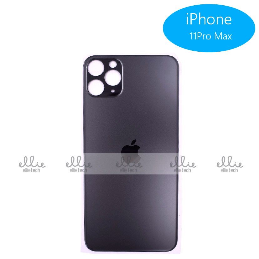 Tapa trasera de Cristal para iPhone 11 Pro Max - negra Tapa trasera de Cristal para iPhone 11 Pro Max - negra