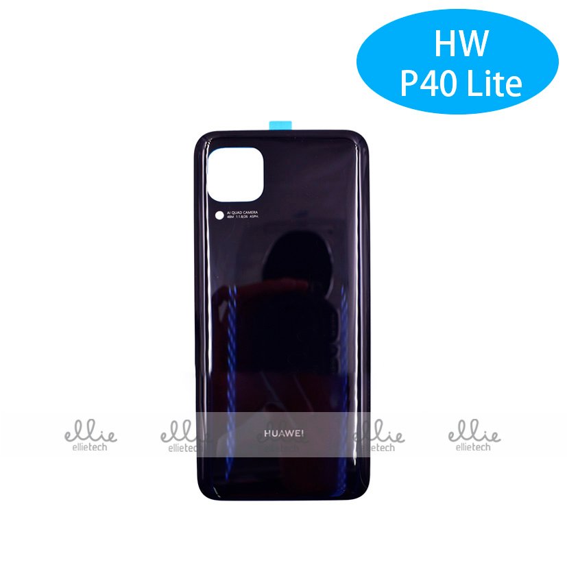 Tapa trasera para Huawei P40 Lite/Nova 6SE - negro