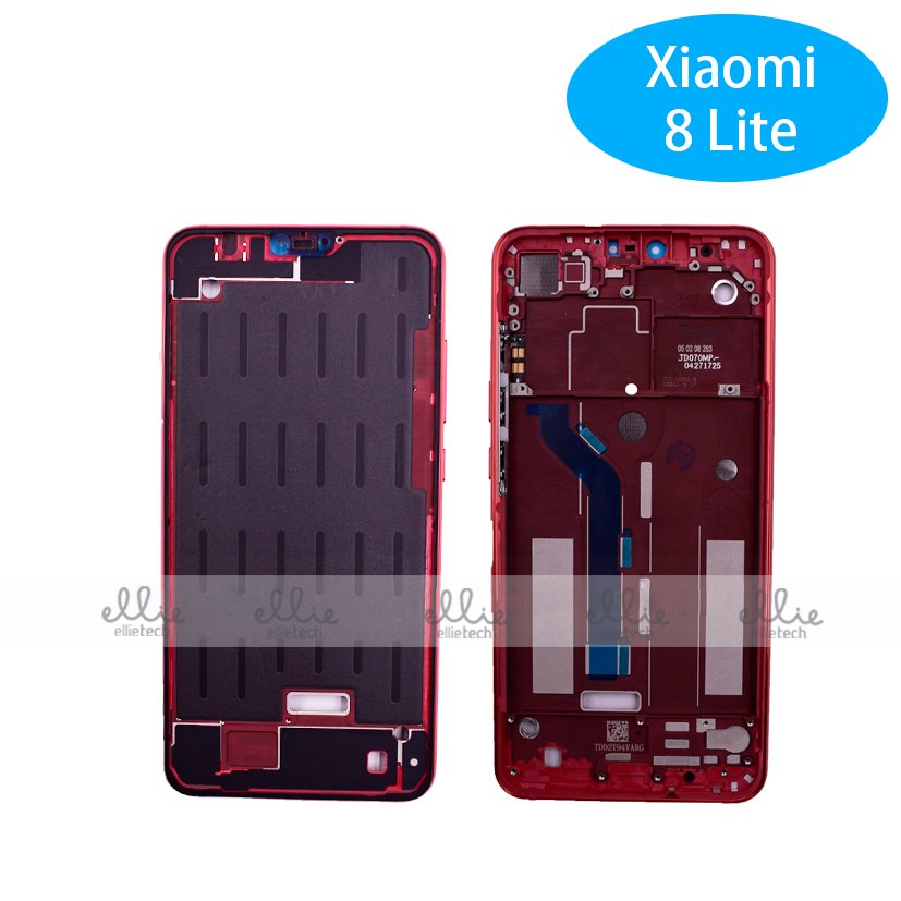Carcasa intermedia para Xiaomi Mi 8 Lite Rojo Original