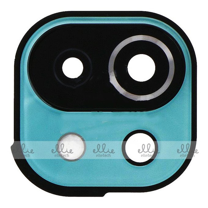 Lente de cristal de cámara + Marco para Xiaomi Mi 11 Lite/Xiaomi Mi 11 Lite 5G/Xiaomi Mi 11 Lite 5G NE Verde Cámara