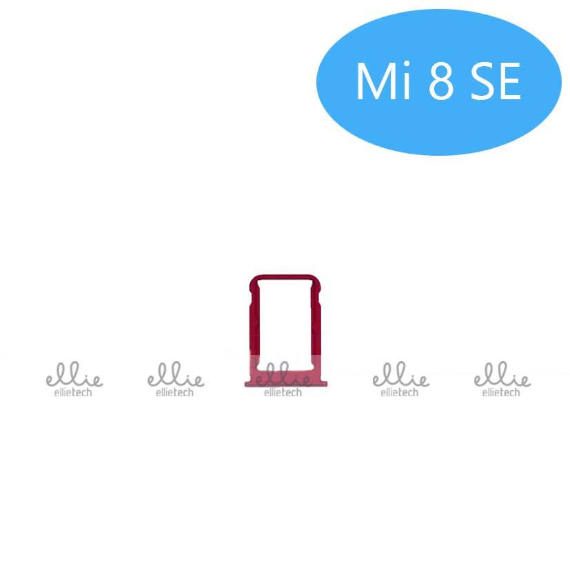 Bandeja de SIM para Xiaomi Mi 8SE - rojo