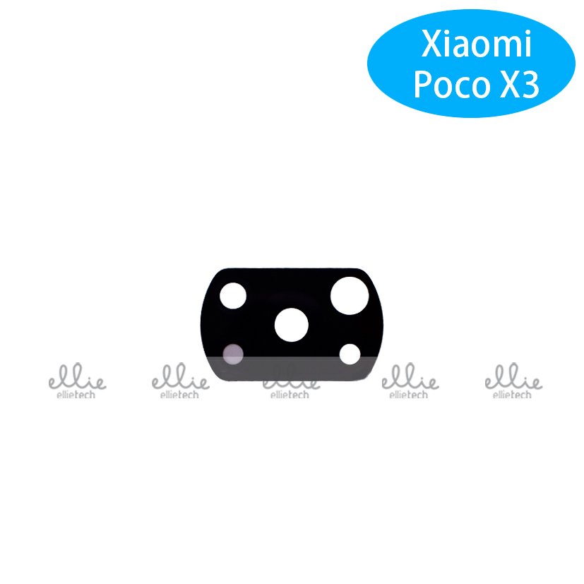 Lente de cristal de cámara para Xiaomi Pocophone X3/Xiaomi Poco X3 NFC Cámara