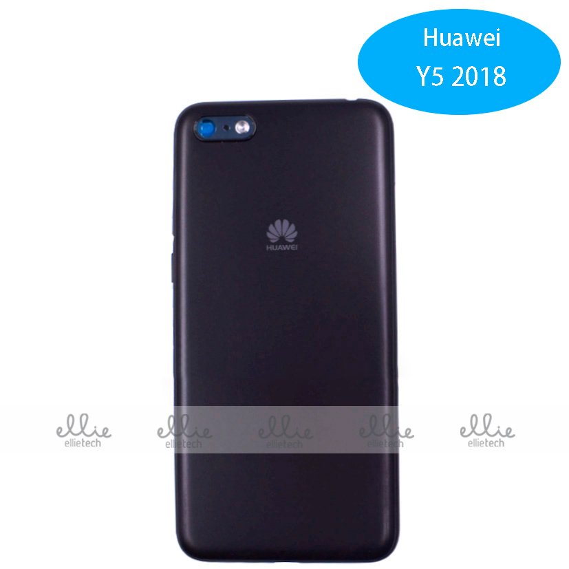 Tapa trasera Con Lentre para Huawei Y5 2018 Negra ORI