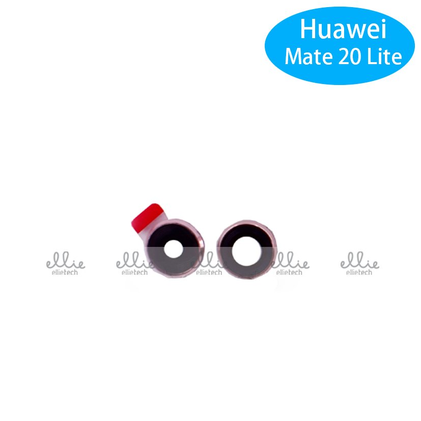 Lente de cristal de cámara con marco para Huawei Mate 20 Lite - rosa