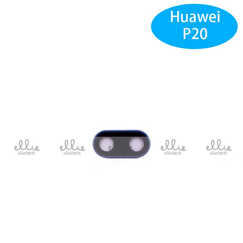Lente de cristal de cámara con marco para Huawei P20 Pro Azul Cámara