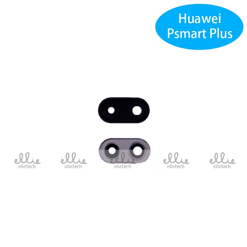 Lente de cristal de cámara con marco para Huawei P Smart Plus Negro Cámara