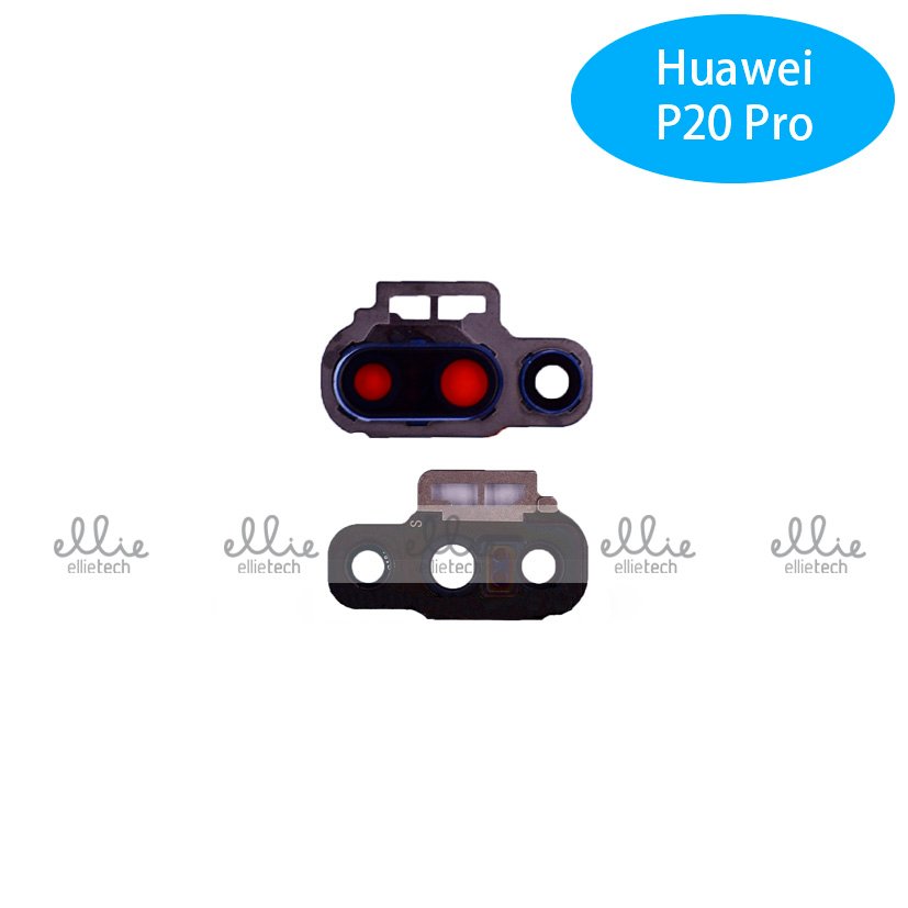 Lente de cristal de cámara con marco para Huawei P20 Azul Cámara