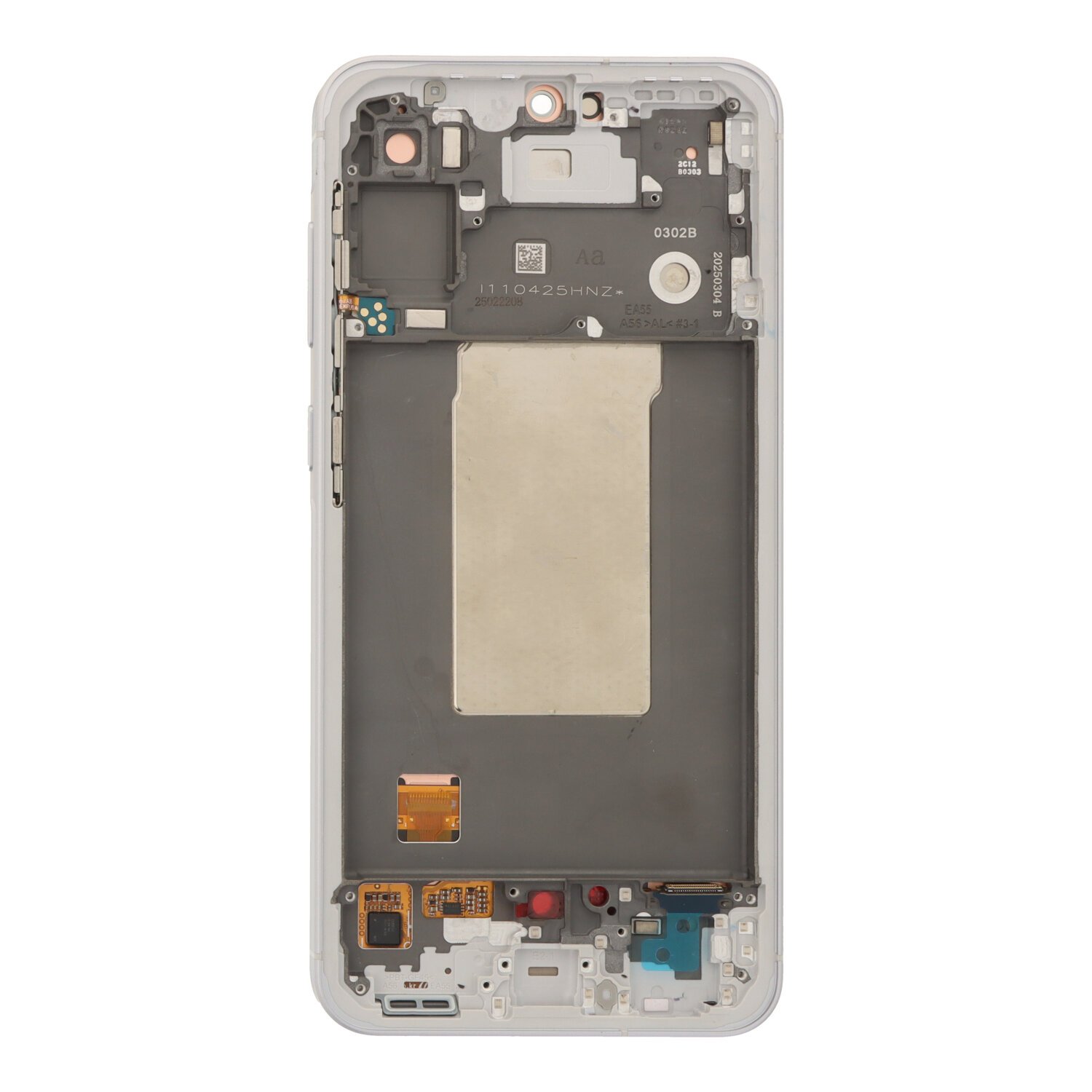 Pantalla Samsung Galaxy A56 5G/A566B Plata/Blanco con marco SERVICE PACK