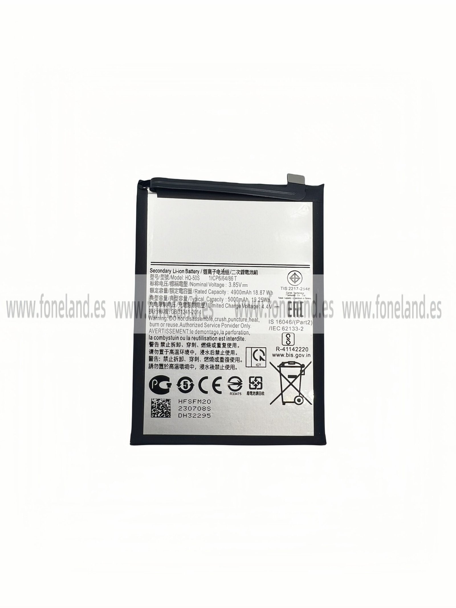 Batería Samsung HQ-50S A02S A025F/A025G/A03S A037F A037G/A03 A035F A035G/M02S M025F/A04E A042F/A14 4G A145F