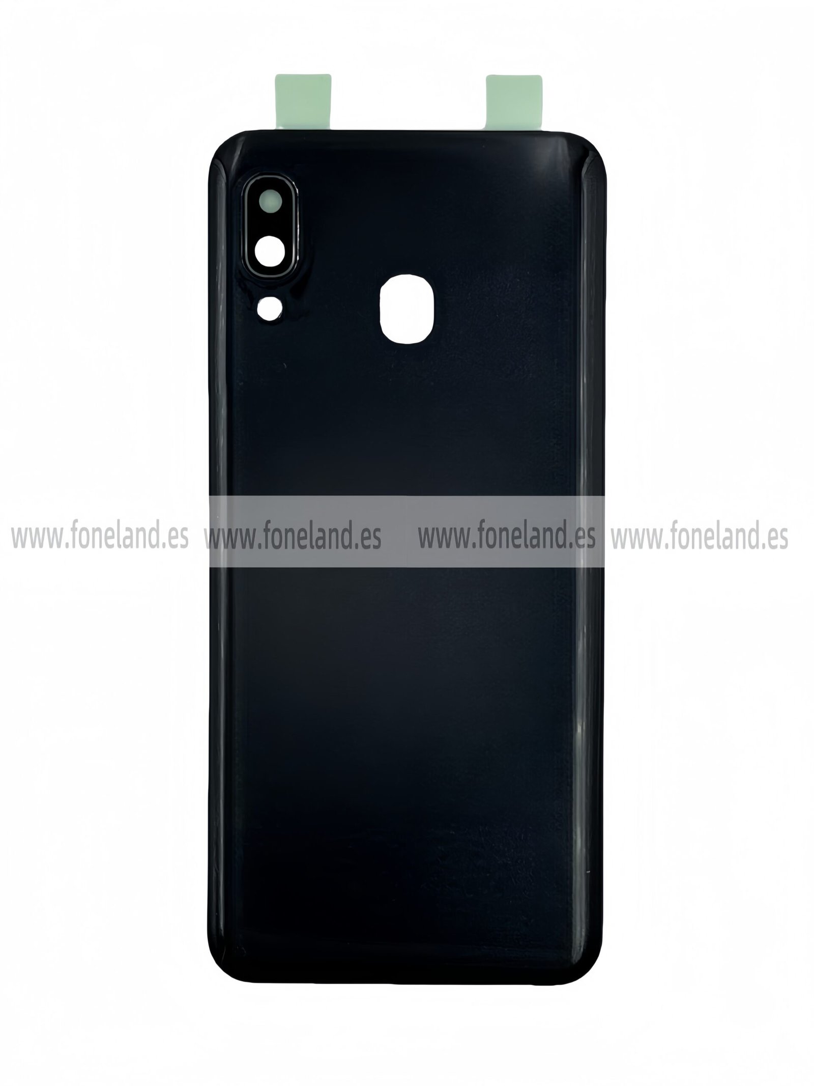 Tapa trasera para Samsung Galaxy A30 A305F Negro Con Lente (SIN LOGO)