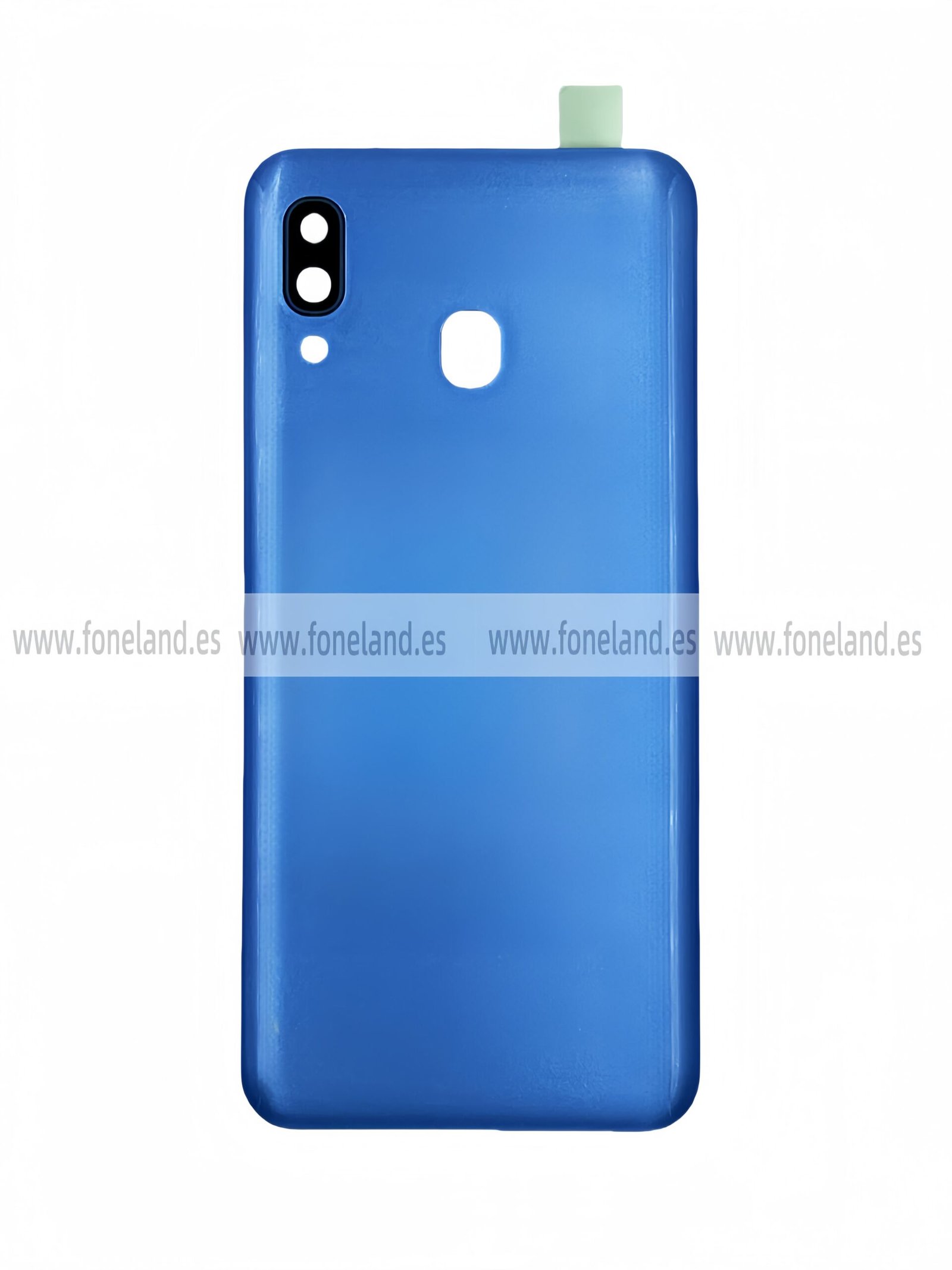 Tapa trasera para Samsung Galaxy A30 A305F Azul Con Lente (SIN LOGO)