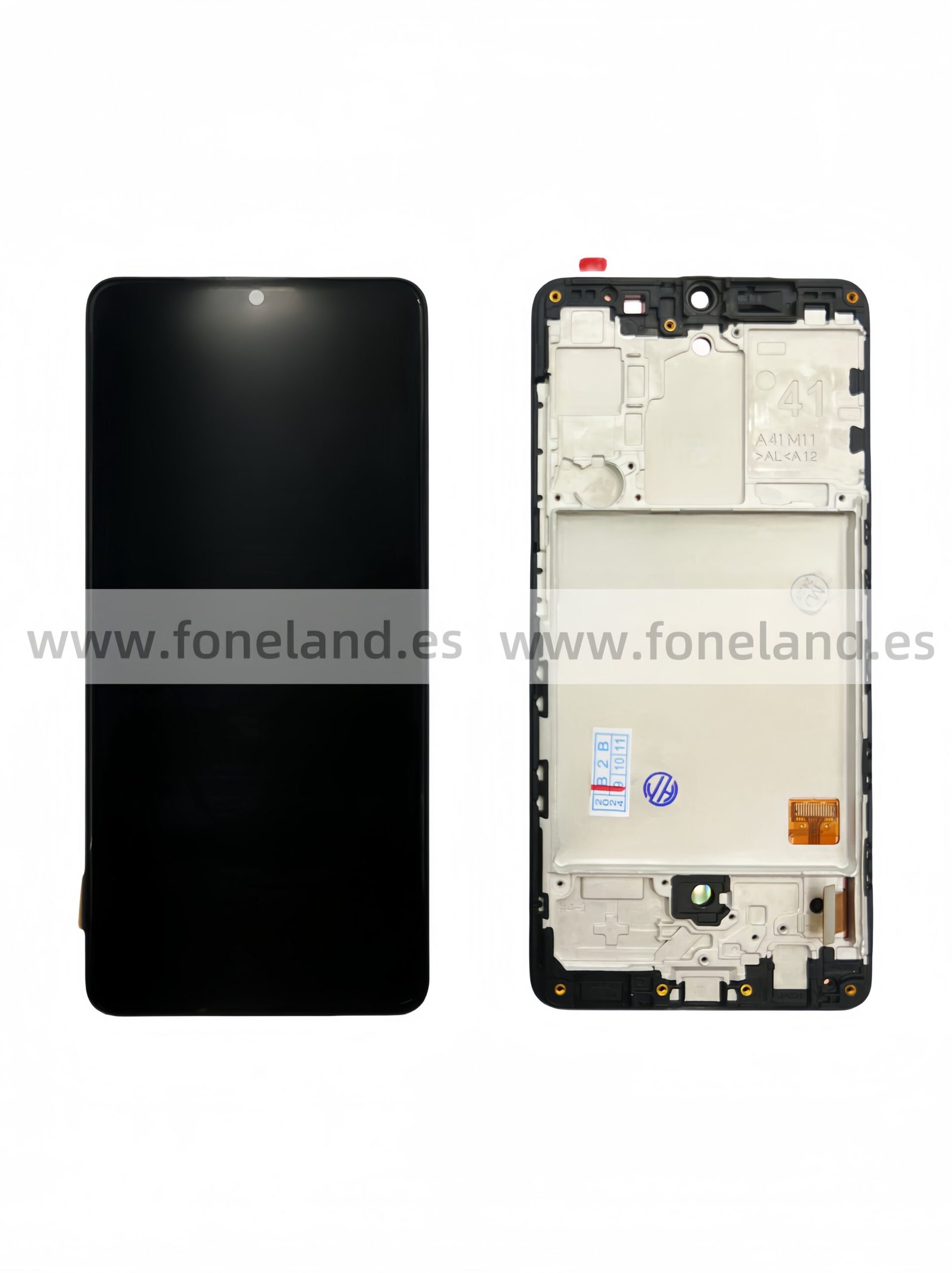 Pantalla Samsung Galaxy A41 A415F Negra con marco LCD + Táctil OLED
